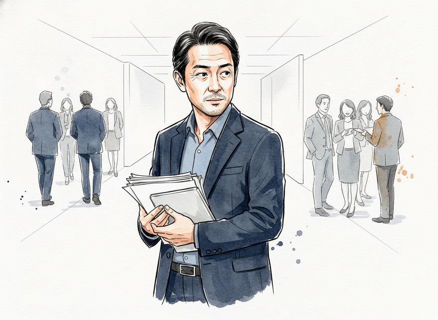 上下に挟まれて疲弊している